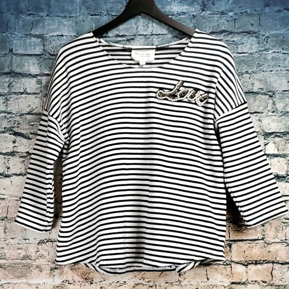 5/$30 🎀 Two by Vince Camuto | French Terry Sweatshirt Top - Picture 1 of 8